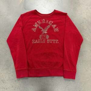 American Eagle Outfitters Graphic Sweatshirt Red Eagle Logo Crewneck